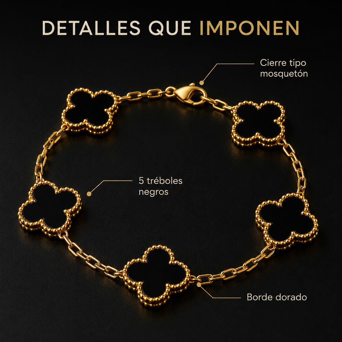 PULSERA TREBOL PREMIUM™