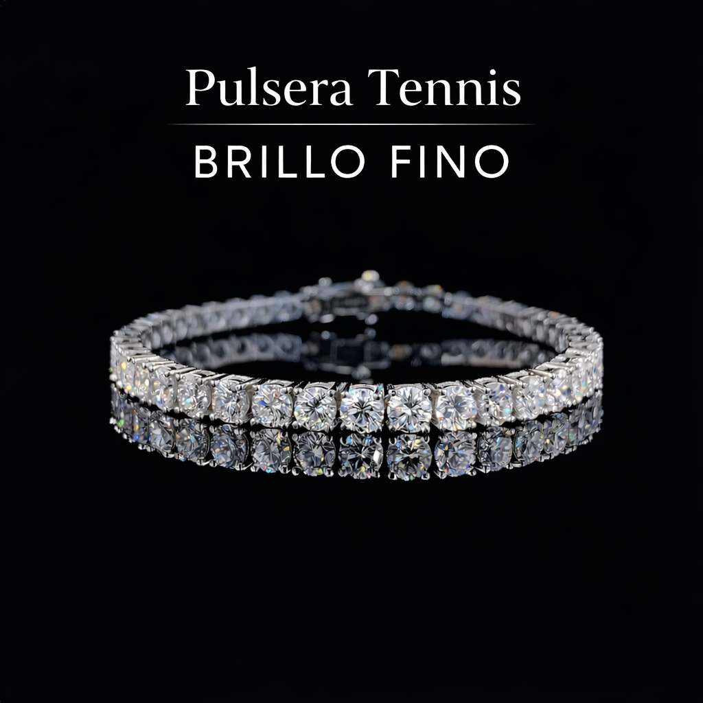 Pulsera Tennis Brillo Fino