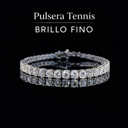 Pulsera Tennis Brillo Fino
